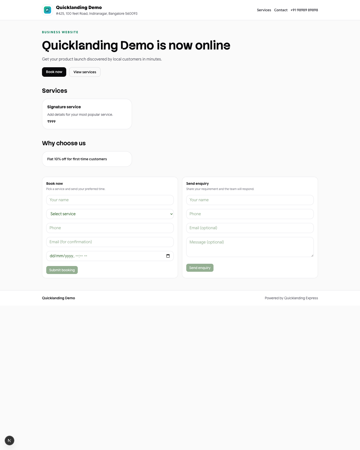Universal Growth Site website preview screenshot